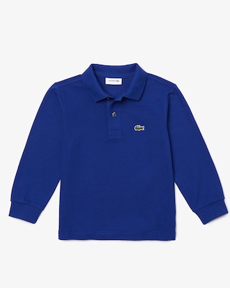Kids' Long Sleeve Petit Piqué Polo