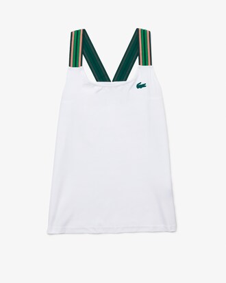 Playera sin mangas de segunda piel ligera con tirantes a rayas Lacoste SPORT para mujer