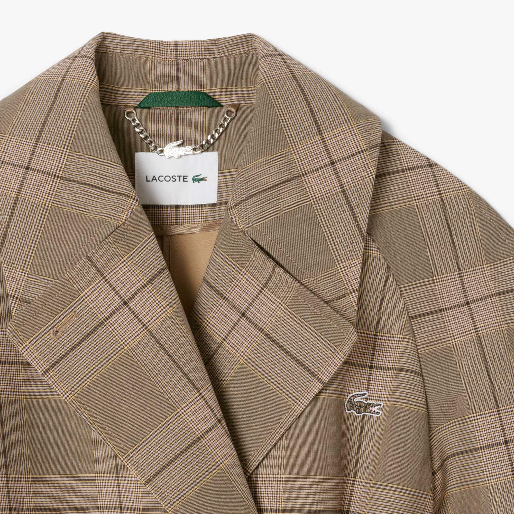 Women's Water-Repellent Plaid Wrap Coat