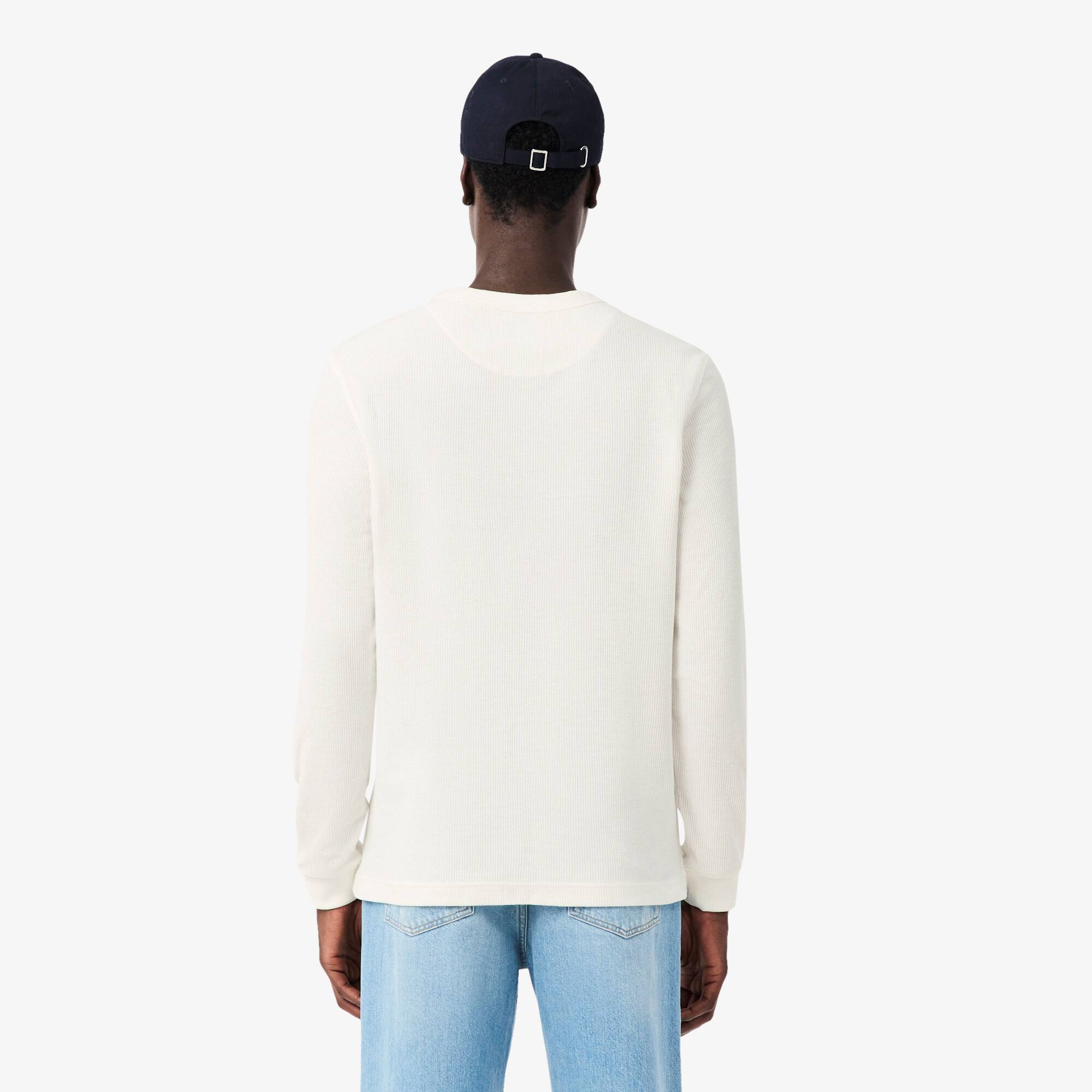 Waffle Knit Henley T-Shirt