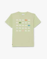 Crocodile Print Cotton T-Shirt