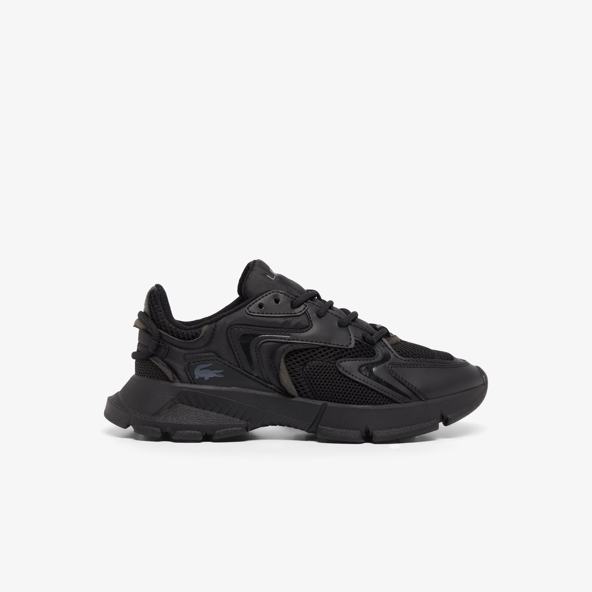 Lacoste Linetrack Leather Sneakers | Black | FARFETCH