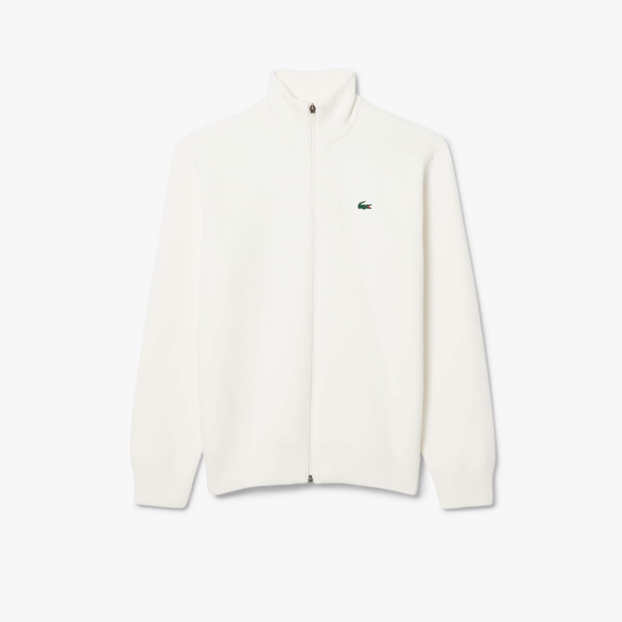 Men's Ribbed Knit Zip-Up Golf Sweater - Sweaters & Sweatshirts