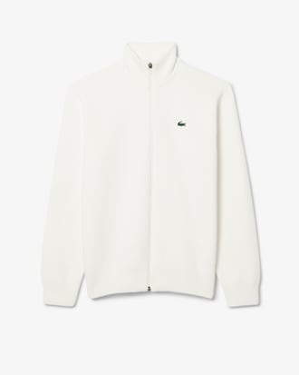 Men's Ribbed Knit Zip-Up Golf Sweater