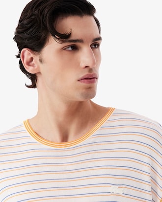 Runway Striped Satin Jersey T-shirt