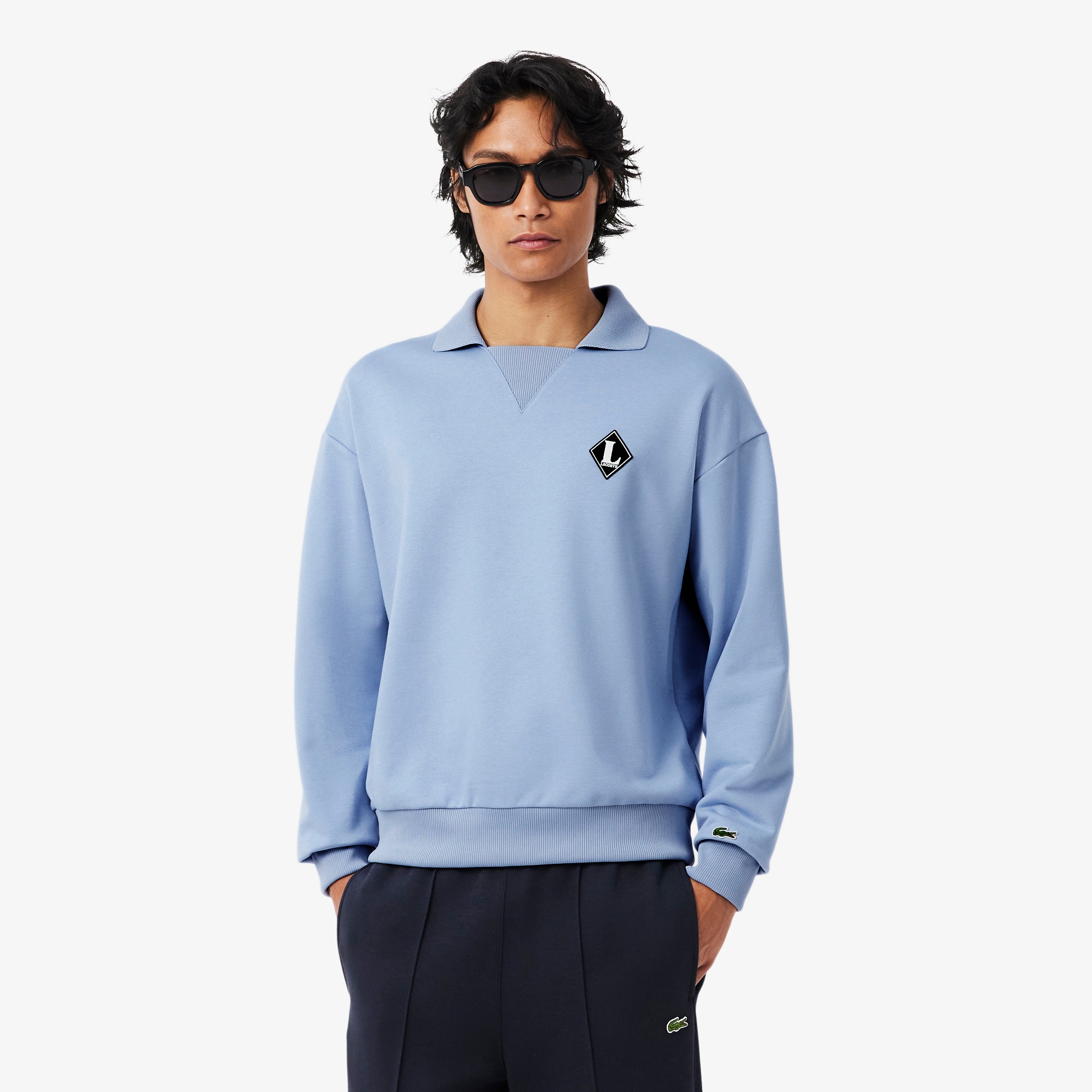 Lacoste French Made Polo Collar Sweatshirt