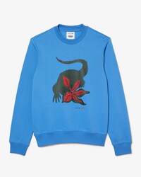 Men&rsquo;s Lacoste x Netflix Organic Cotton Fleece Print Sweatshirt