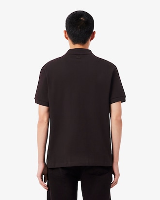 Classic Fit Badge Accent Piqué Polo Shirt