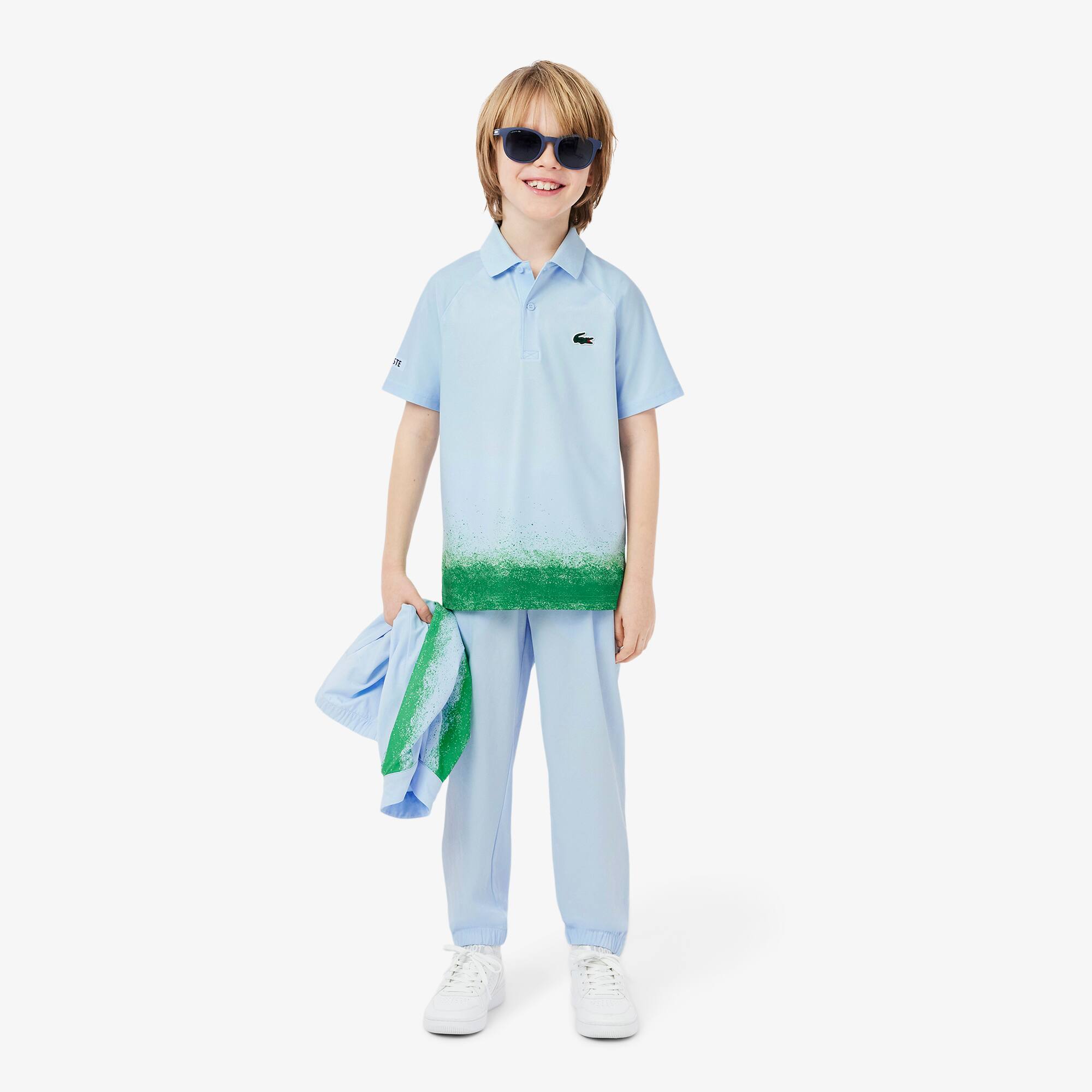Kids' Lacoste x Daniil Medvedev Stretch Jersey Polo - Teens Polos