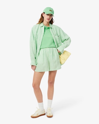 Unisex Crocodile Badge Cotton Twill Cap