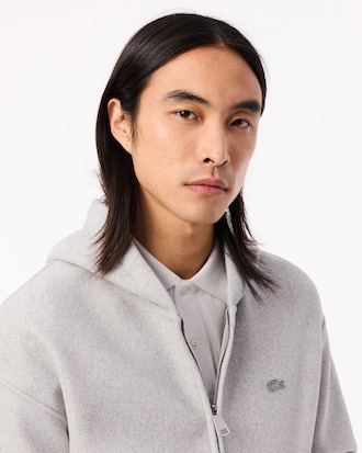 Men's Loose Fit Zip-Up Hoodie