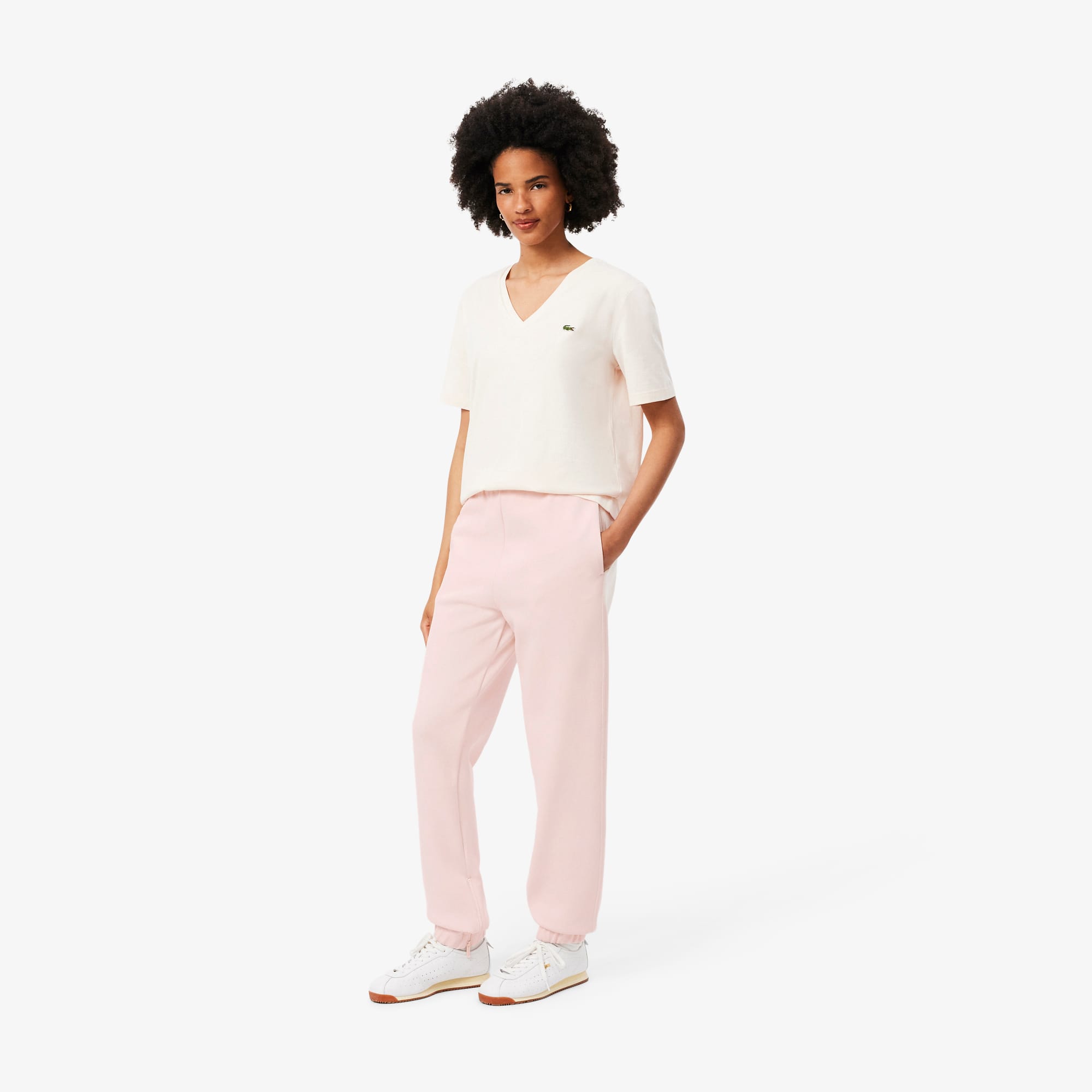 Lacoste Women's Piqué Sweatpants - M (38) In Pink