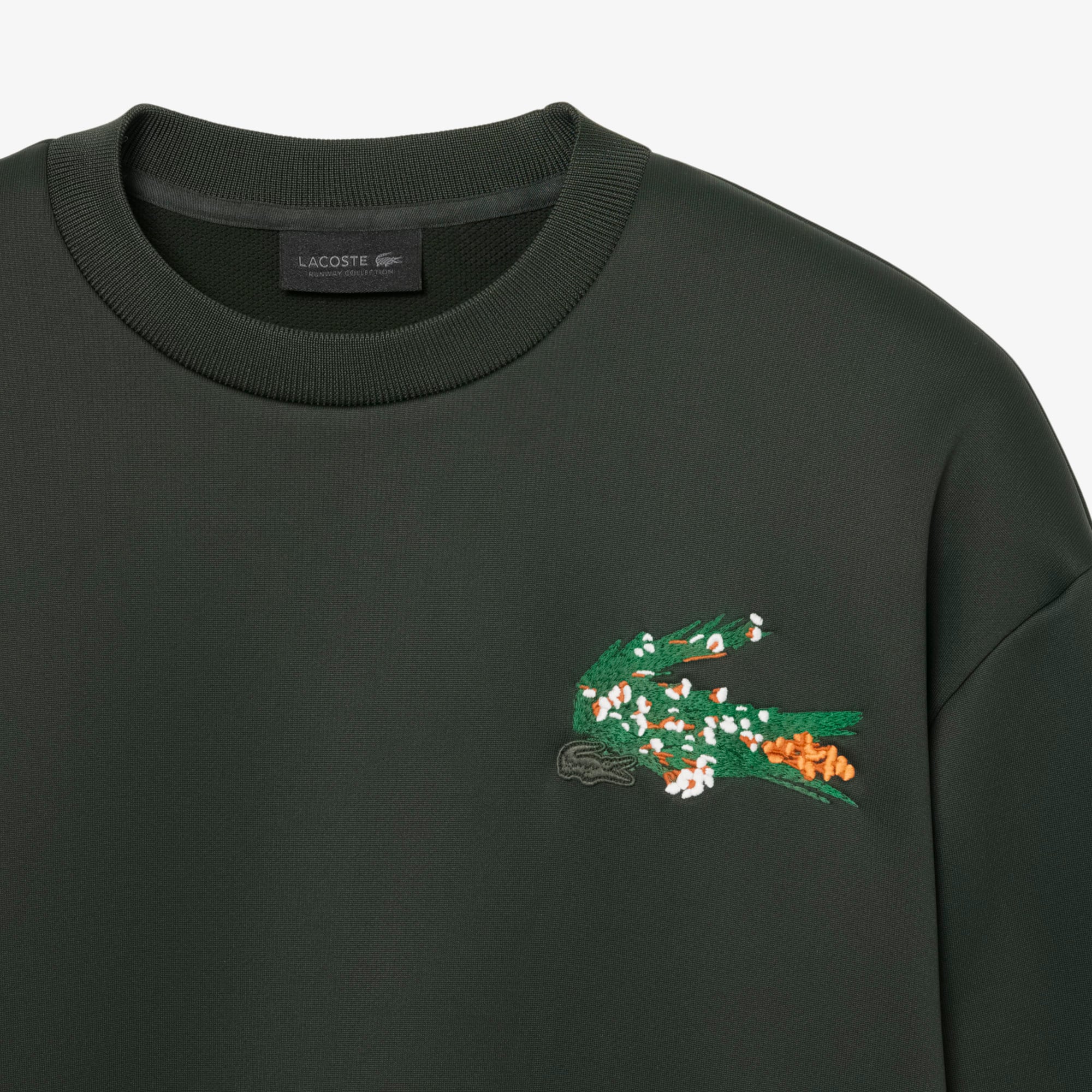 Runway Floral Crocodile Satin Sweatshirt - undefined - New In 2026