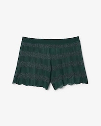 Runway Pointelle Knit Shorts