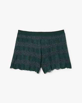 Runway Pointelle Knit Shorts