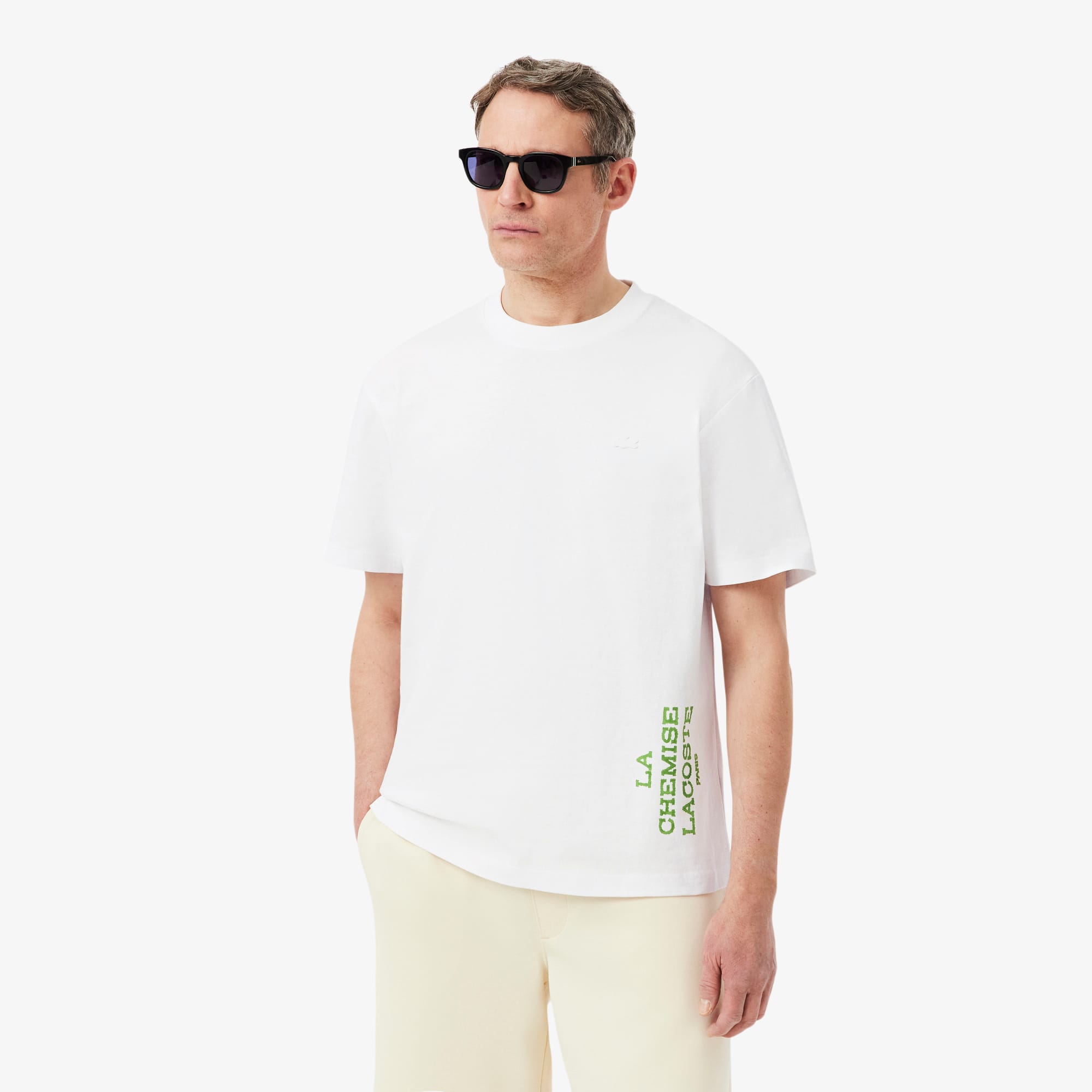 Relaxed Fit Printed Cotton T-Shirt - Men's Collection - New In