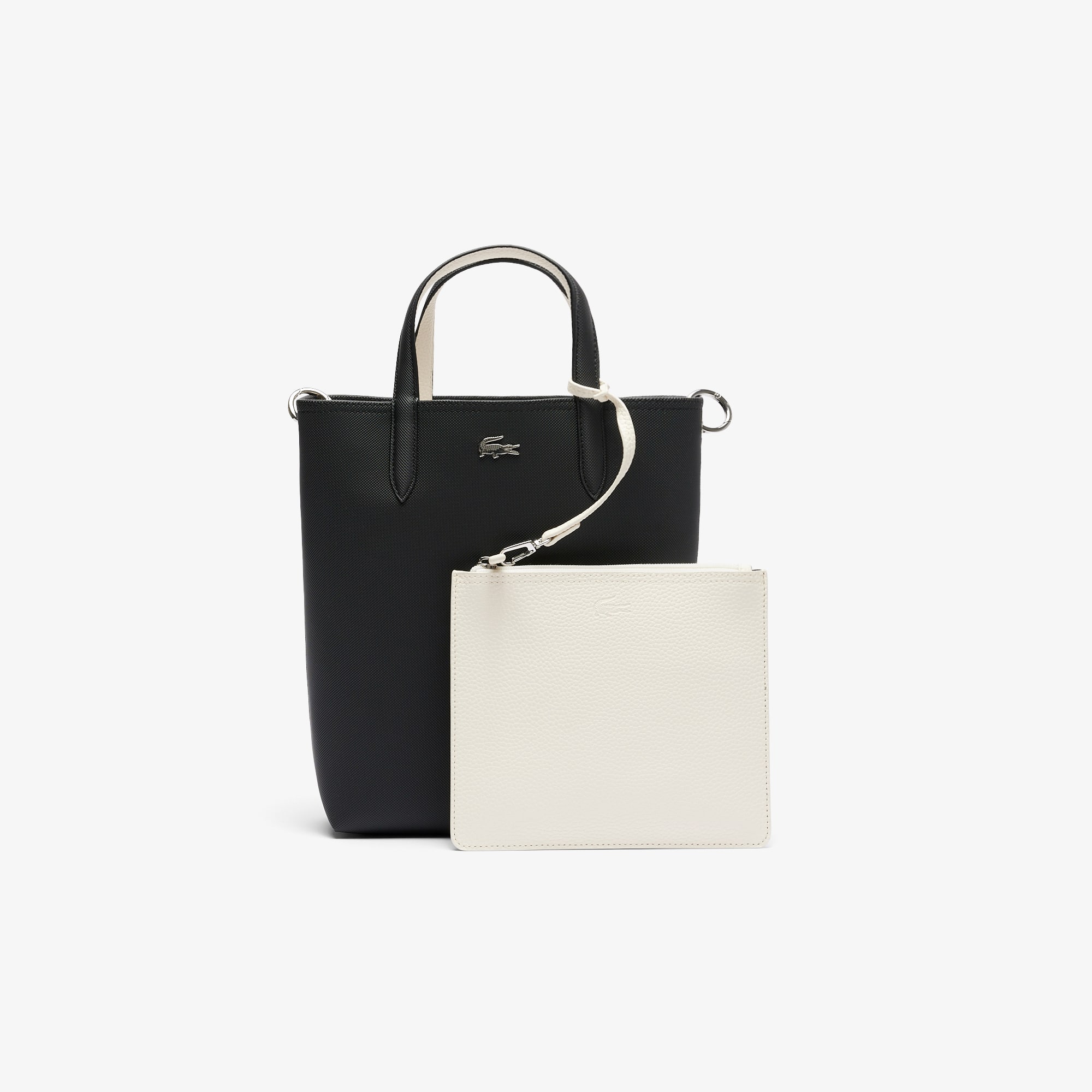 Lacoste Anna Vertical Reversible Tote - One Size In Black