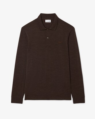 Polo de Manga Larga y Corte Regular de Lana