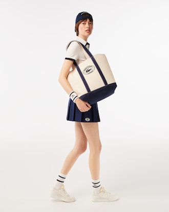 Lacoste x Sporty & Rich Cotton Tote Bag
