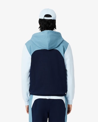 Sudadera Con Gorro Y Cierre Para Hombre Con Color Block