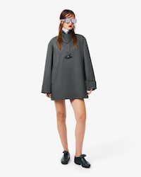 Runway Oversized Twill Mini Dress