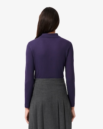 Women's Slim Fit L.12.D Stretch Mini Piqué Polo
