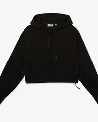 Women&rsquo;s Hooded Cropped Stretch Cotton Blend Sweatshirt