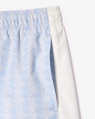 Men's Monogram Print Swim Trunks