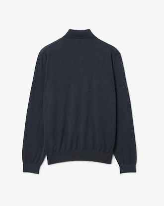 Runway Polo Collar Merino Wool Sweater
