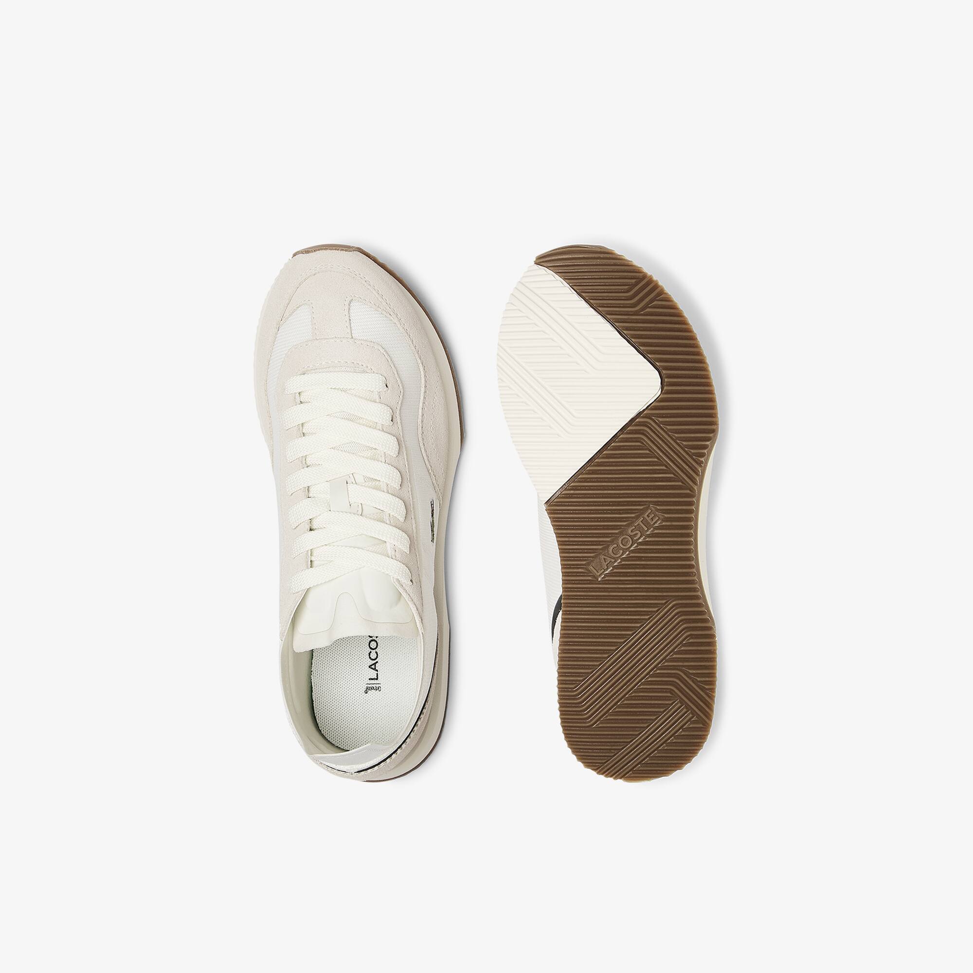 Unisex女性用! ラコステ Lacoste Match Break Sneaker Women's Match Break Textile and Suede Trainers - Sneakers