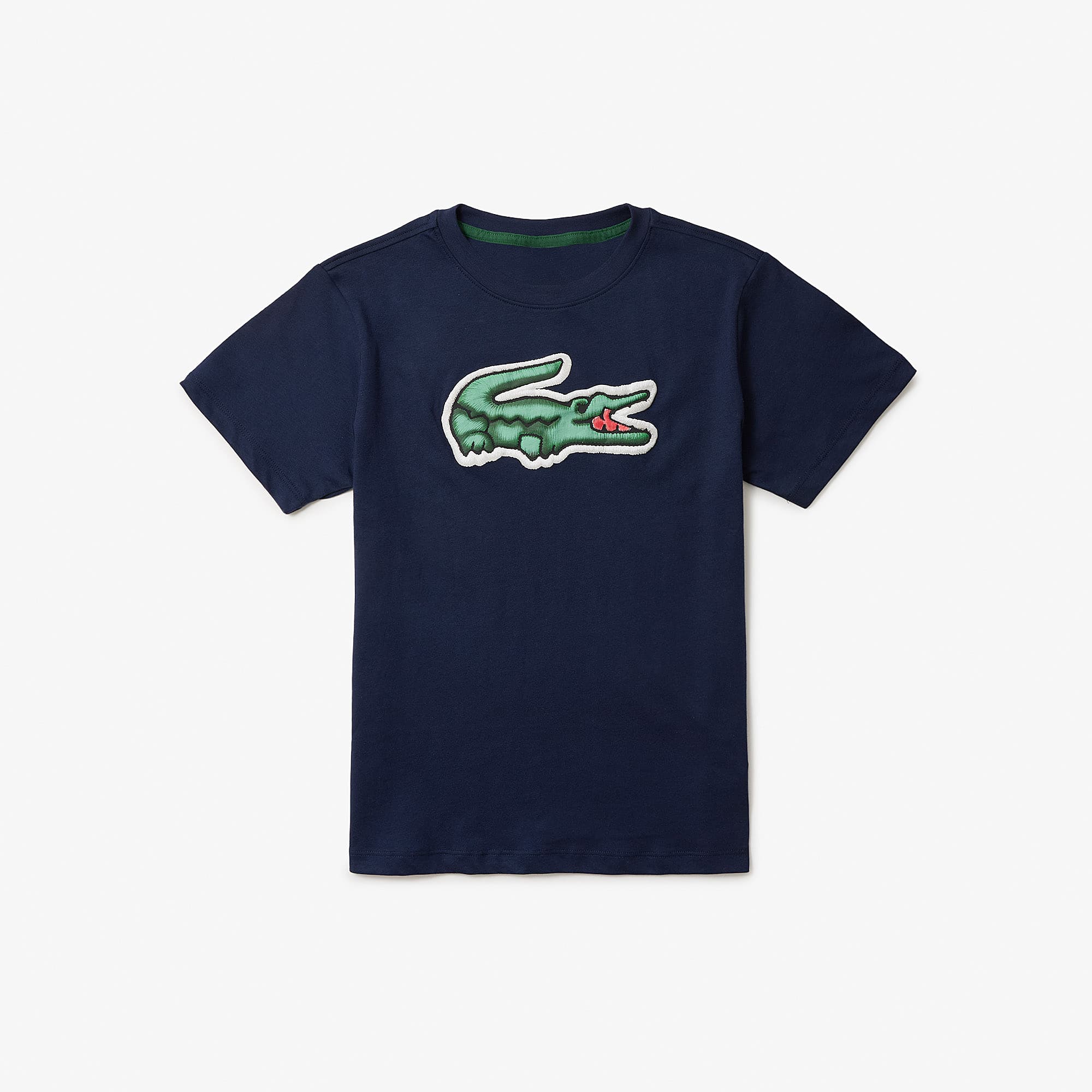 Lacoste Printed Cotton T-shirt - 16 Years In Blue