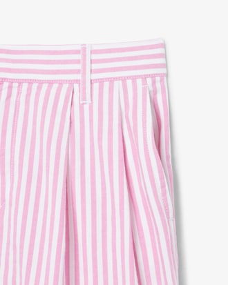 Stretch Oxford Striped Bermuda Shorts