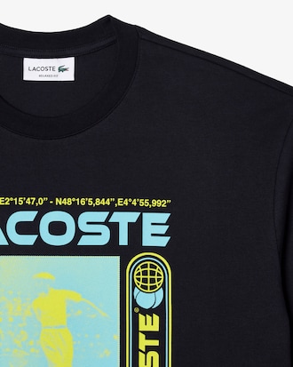 Men's Relaxed Fit René Lacoste Print T-Shirt