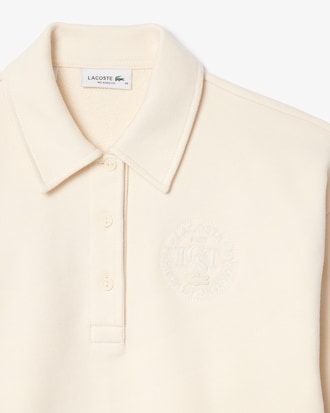 Women's Embroidered Fleece Polo Sweatshirt