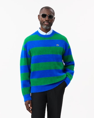 Men's Relaxed Fit Fuzzy Knit Sweater