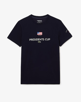 T-shirt homme Lacoste SPORT avec drapeau am&eacute;ricain