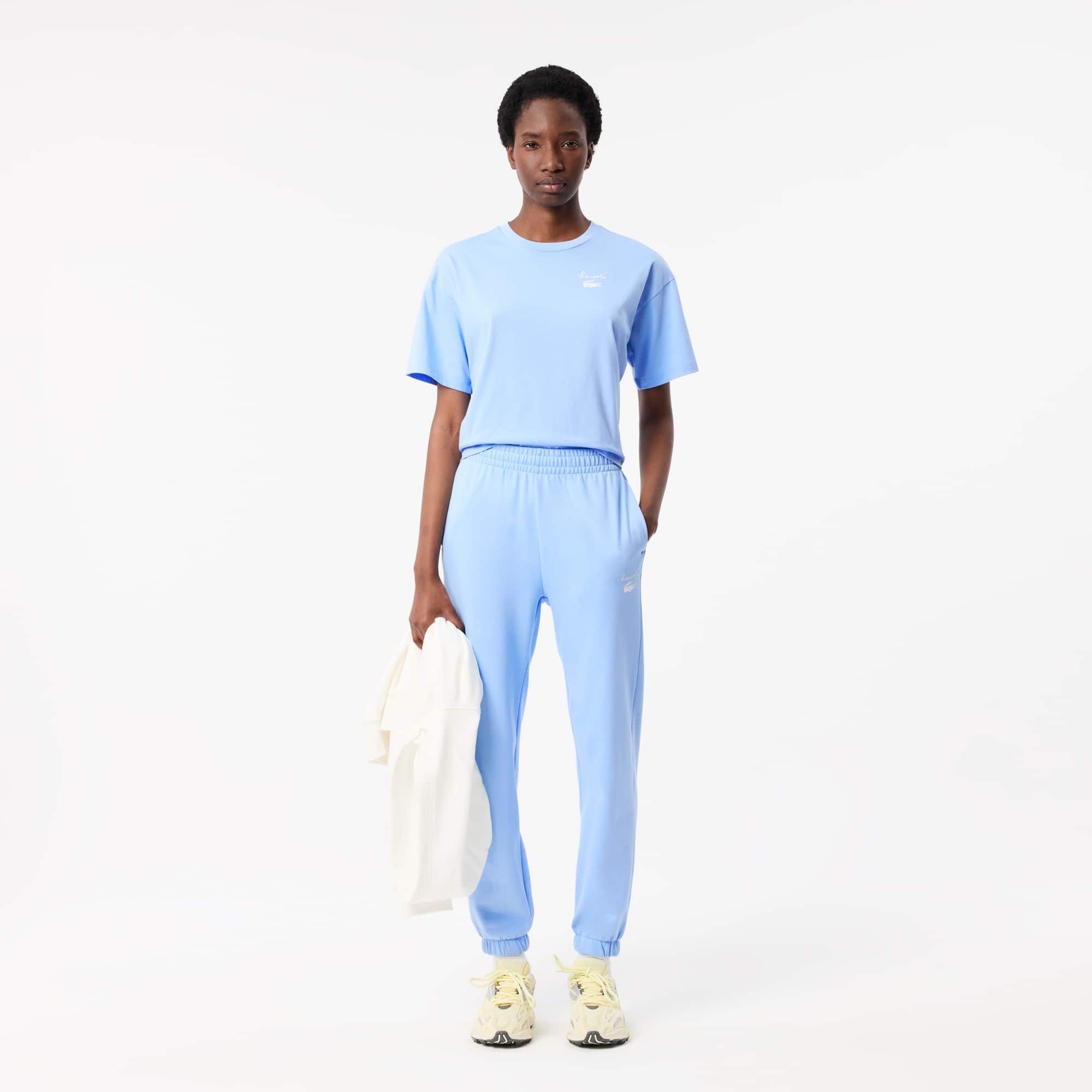 Tシャツ・カットソー LACOSTE Woman T-Shirt Blue PF5179 525 LACOSTE：Tシャツ レディース - ブルー | GIGLIO.COMオンライン