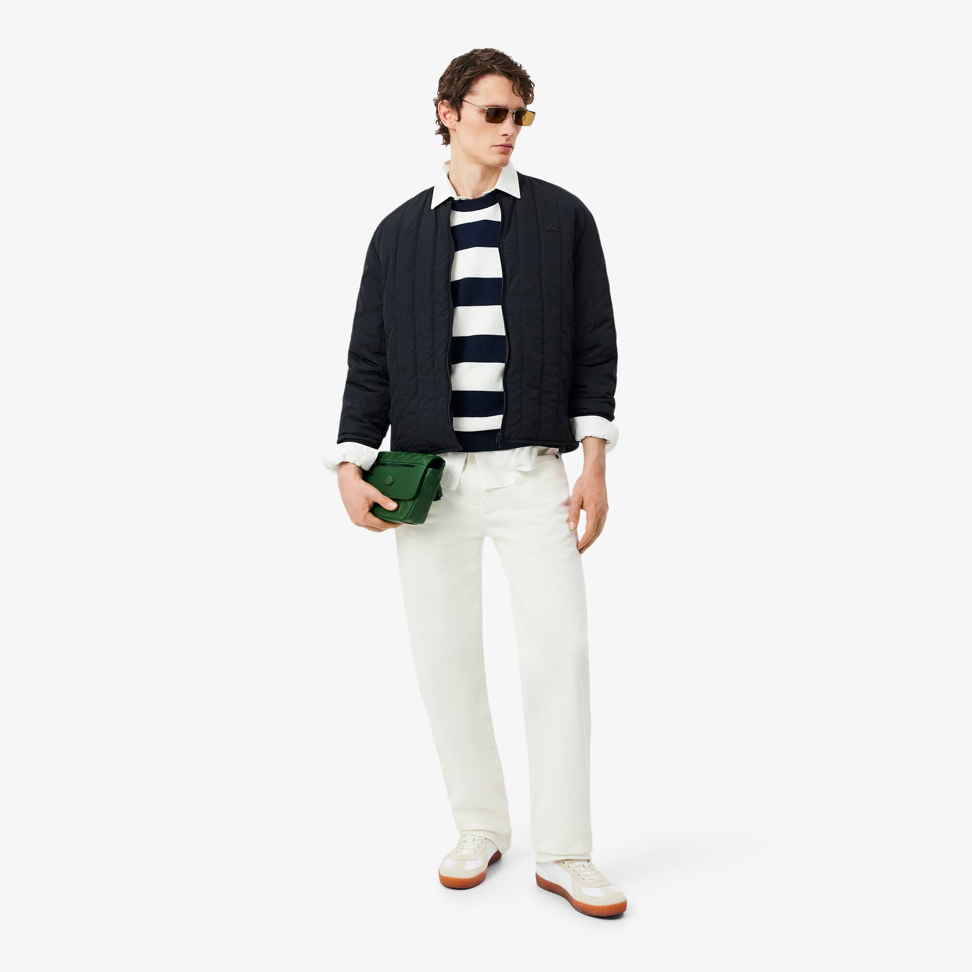 Mini Monogram Leather Messenger Bag - Bags - New In 2026 | Lacoste