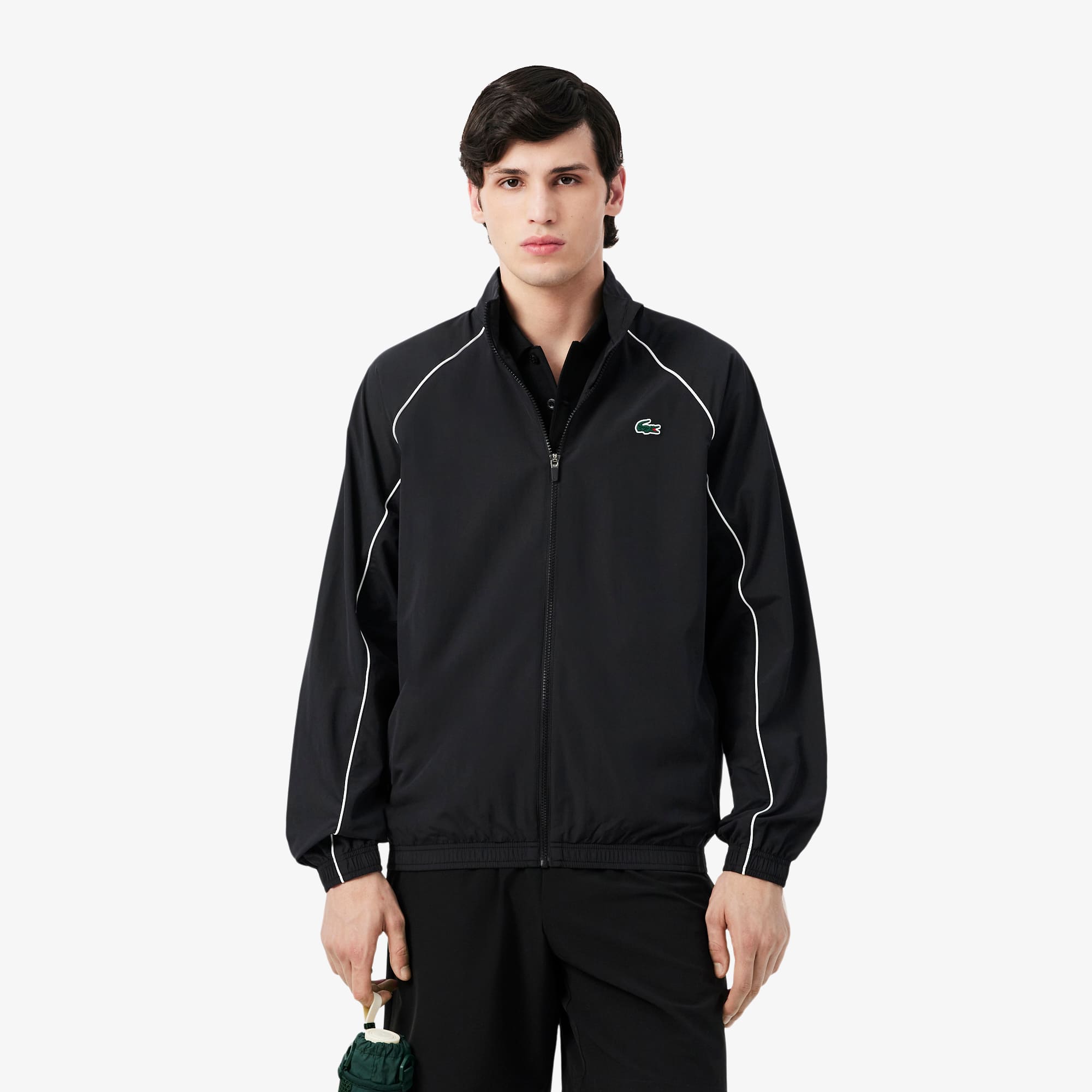 Sport Water-Repellent Trim Accent Track Jacket