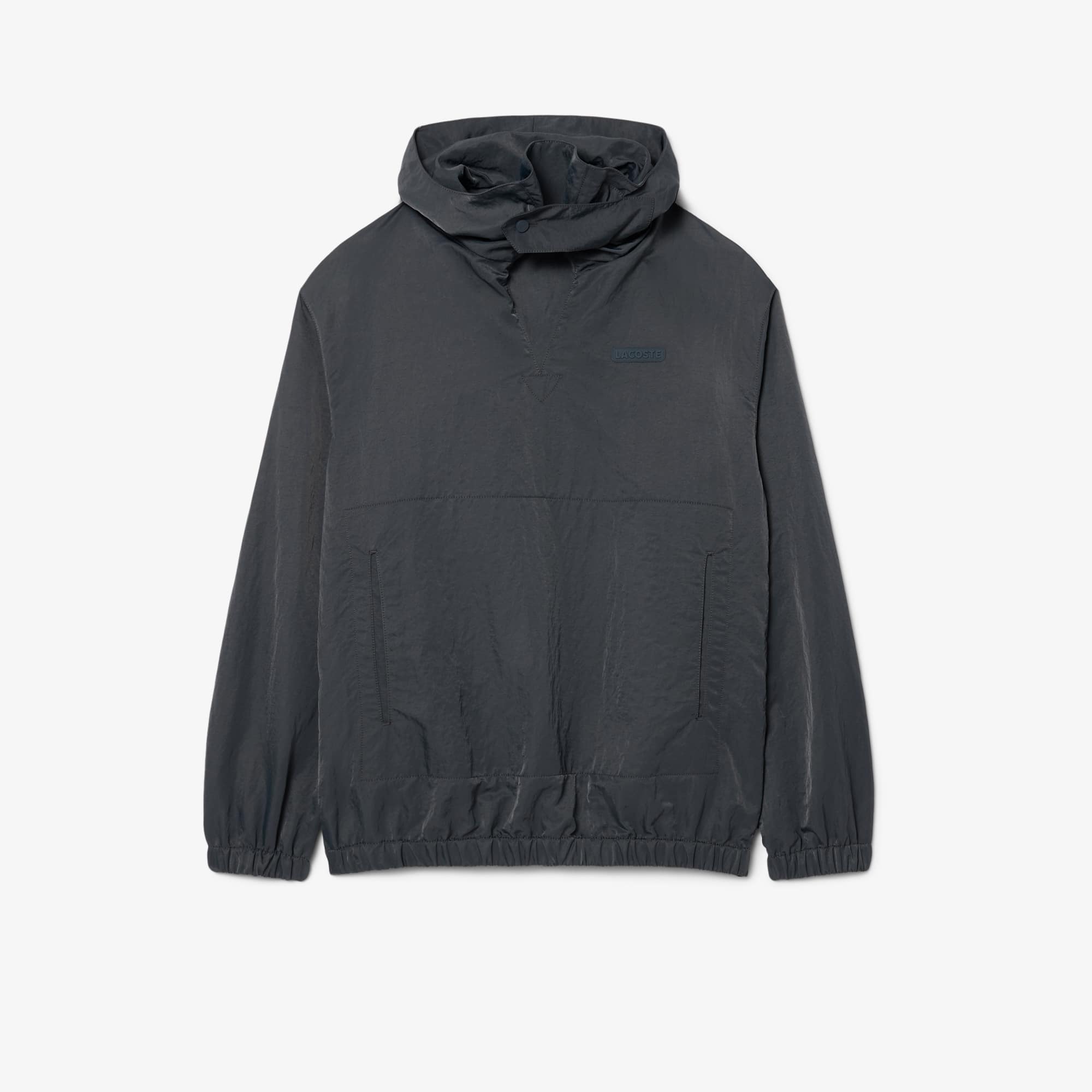 Lacoste Runway Glossy Popover Jacket - M In Gray