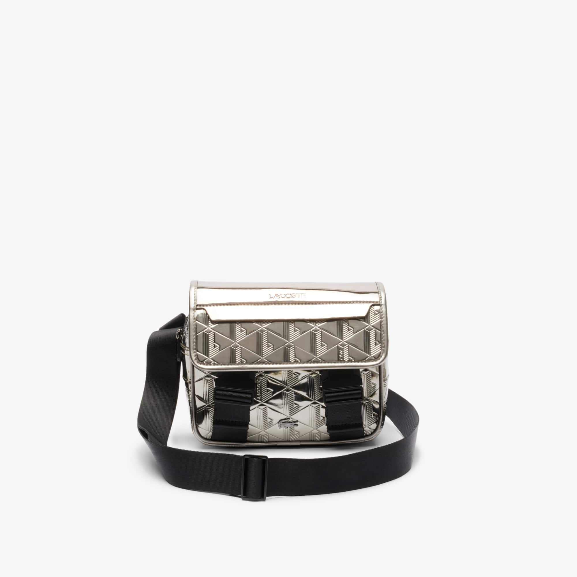 Lacoste Unisex The Blend Silver Messenger Bag - One Size