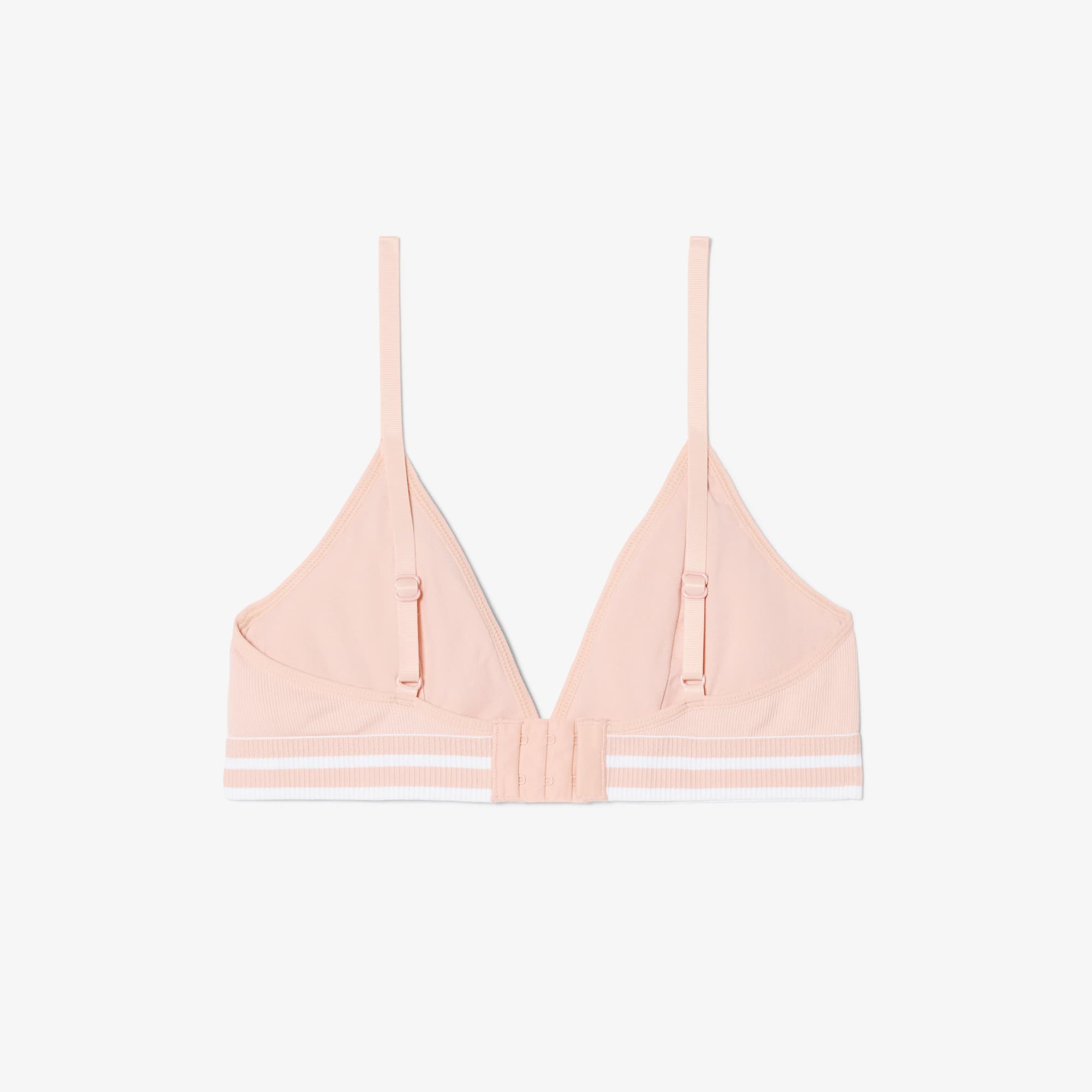 Ribbed Cotton Triangle Bralette