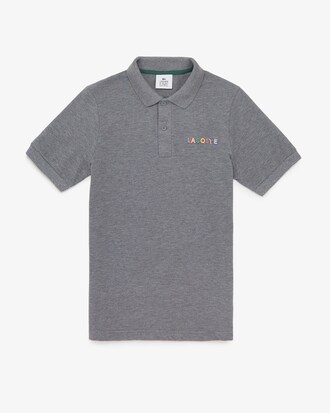 Polo unisexe Lacoste L!VE relax fit en piqu&eacute; de coton brod&eacute;