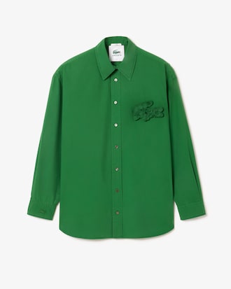 Unisex Embroidery Collection Button Down Shirt