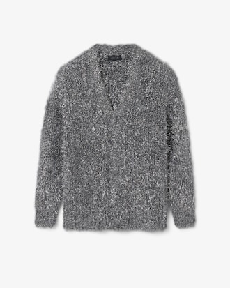 Runway Lurex Knit Cardigan