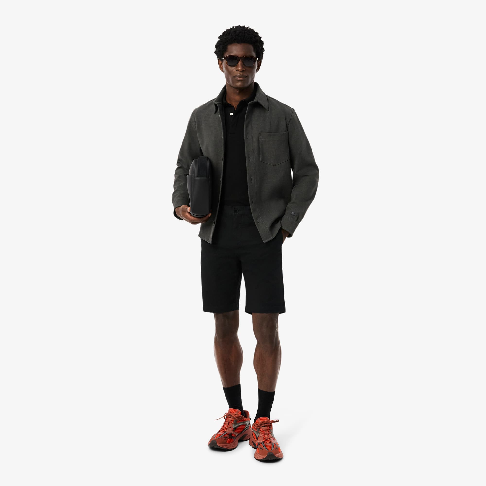 LACOSTE レッド ショートパンツ US 33 Amazon.com: Lacoste Men's Sport Regular Fit Tennis Shorts
