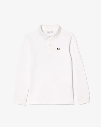 Kids' Long Sleeve Petit Piqué Polo