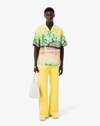 Men's Runway Relaxed Fit Graphic Print Shirt