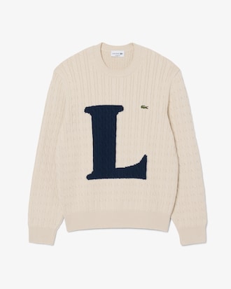 Intarsia Cable Knit Sweater