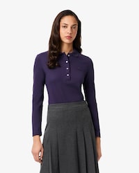 Women's Slim Fit L.12.D Stretch Mini Piqu&eacute; Polo